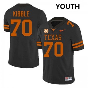 Youth Nate Kibble Black Texas Longhorns #70 Football 2025-26 Jersey 582038-295