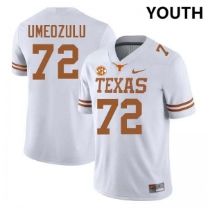 Youth Neto Umeozulu White Texas Longhorns #72 Football Limited Jersey 840631-659