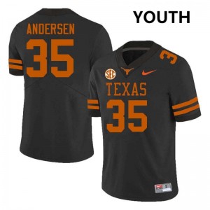 Youth Rett Andersen Black Texas Longhorns #35 Football Limited Jersey 858630-197