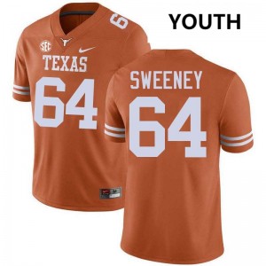 Youth Robert Sweeney Texas Orange Texas Longhorns #64 Football Limited Jersey 486388-718