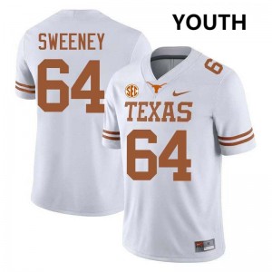 Youth Robert Sweeney White Texas Longhorns #64 Football Player Jersey 974511-610