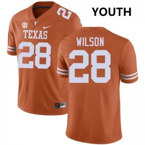 Youth Santana Wilson Texas Orange Texas Longhorns #28 Football Stitched Jersey 673995-808