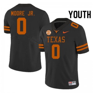 Youth DeAndre Moore Jr. Black Texas Longhorns #0 SEC Conference Limited Jersey 975114-601