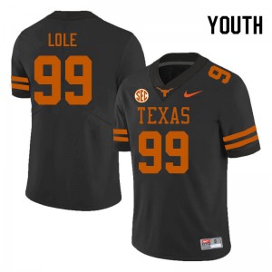Youth Jermayne Lole Black Texas Longhorns #99 SEC Conference 2025 Jersey 326868-771